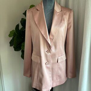 Bar III Dusty Pink Satin Blazer